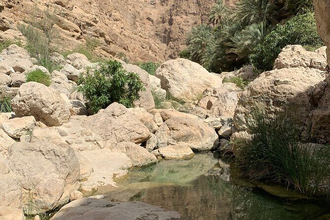 Full Day Private Tour to Wadi Shab and Bimmah Sinkhole - Bimmah Sinkhole: the 50m hole, staircase access, and water time