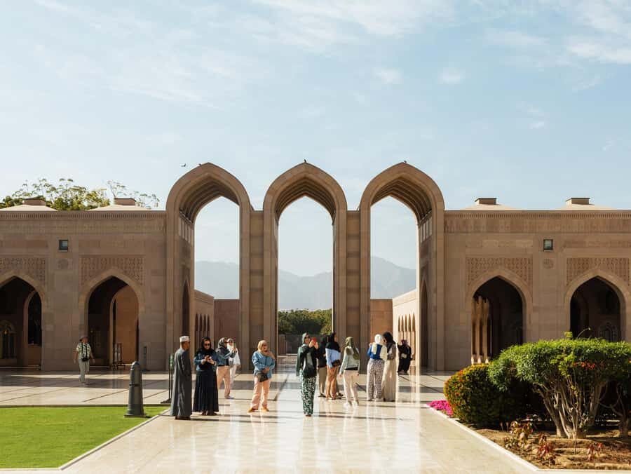 Guided Walking Tour of Sultan Qaboos Grand Mosque in Muscat - Main prayer hall: the carpet and chandelier you have to see in person