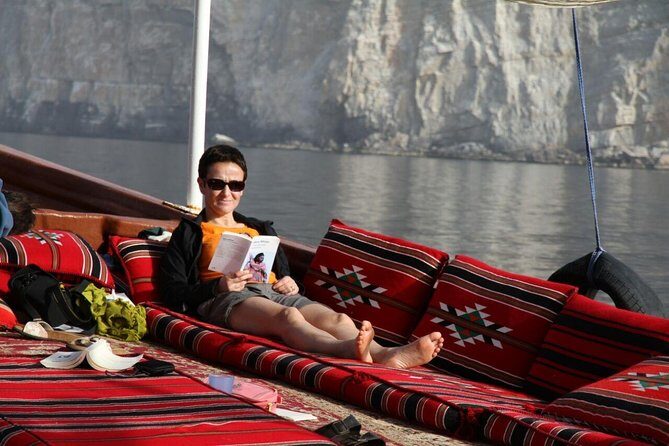 Musandam Khasab Full day dhow cruise with Lunch - Telegraph Island in Plain English: History, Then Water Time
