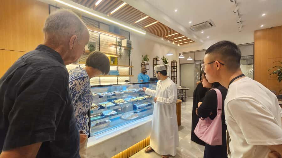 Muscat: Omani Food Tour with Shuwa & Halwa - Halwa after coffee: nuts, saffron, and the sweet reset