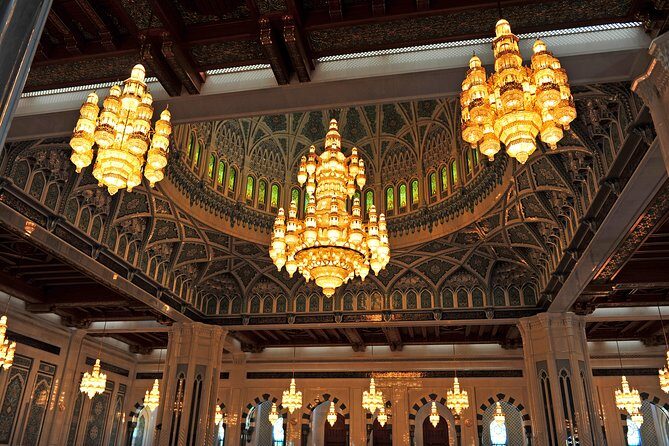 Private Full Day Muscat City Tour - Entering Sultan Qaboos Grand Mosque (dress code and what to notice)