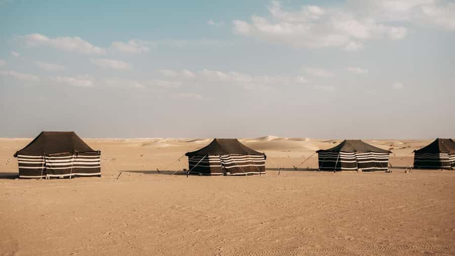 Salalah: Bedouin Tent Night Stay in Desert + Sunset Safari - Sunset setup: Arabic coffee, dates, and the switch from day heat to night calm